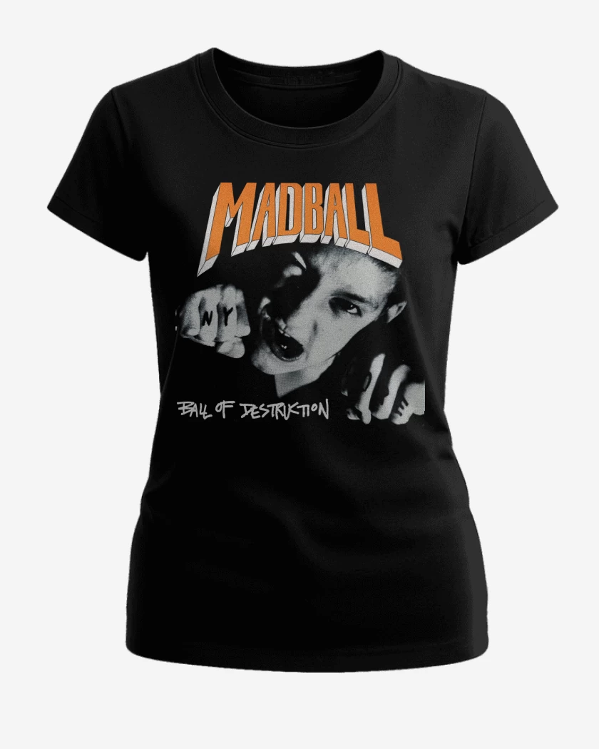 Polera de Mujer Negro de Madball Ball of Destruction