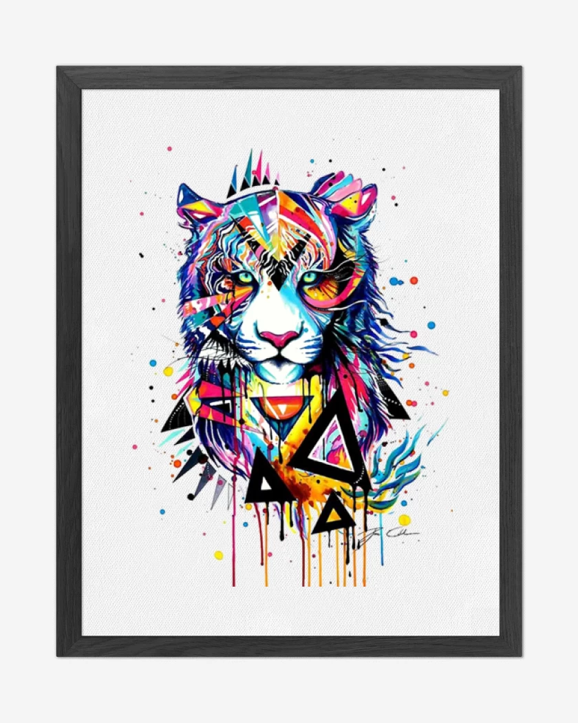 Cuadro decorativo Tiger full color