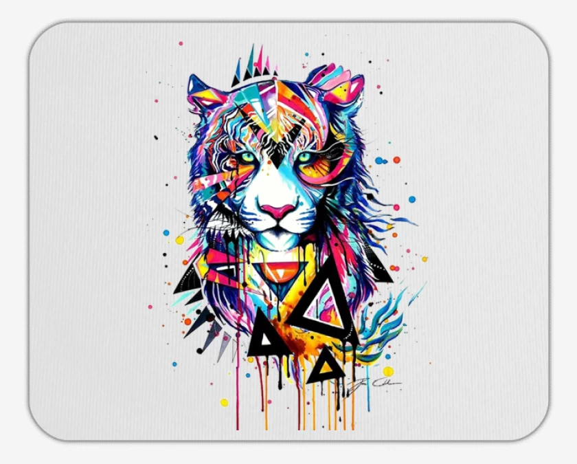 Mousepad Blanco de Tiger full color