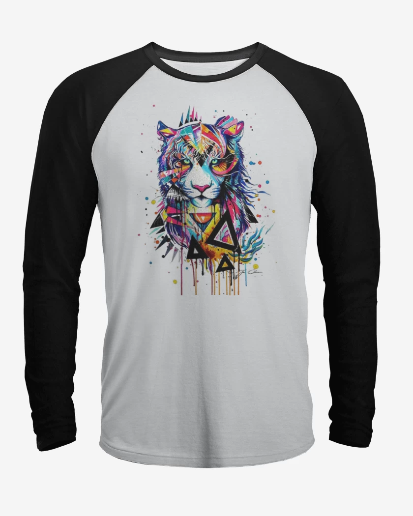 Polera Raglan Tiger full color