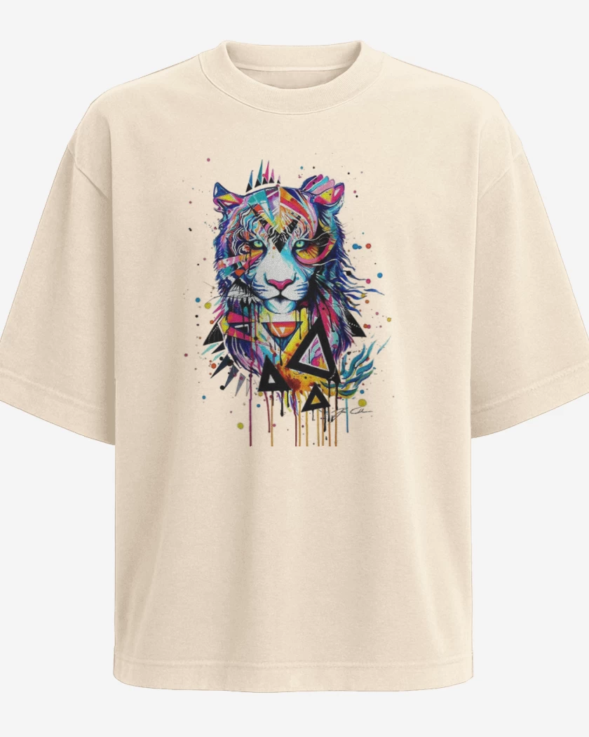 Polera Oversize Tiger full color