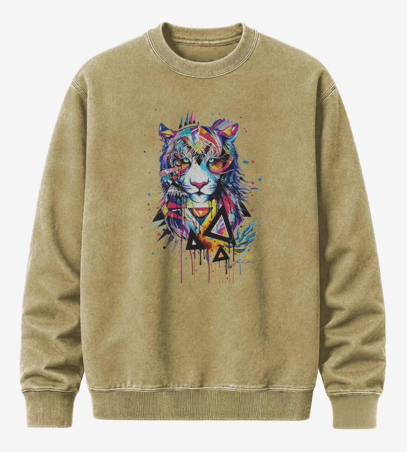 Poleron Polo Acid Wash Beige de Tiger full color