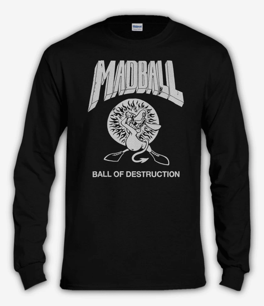 Polera manga larga Negro de MADBALL Ball