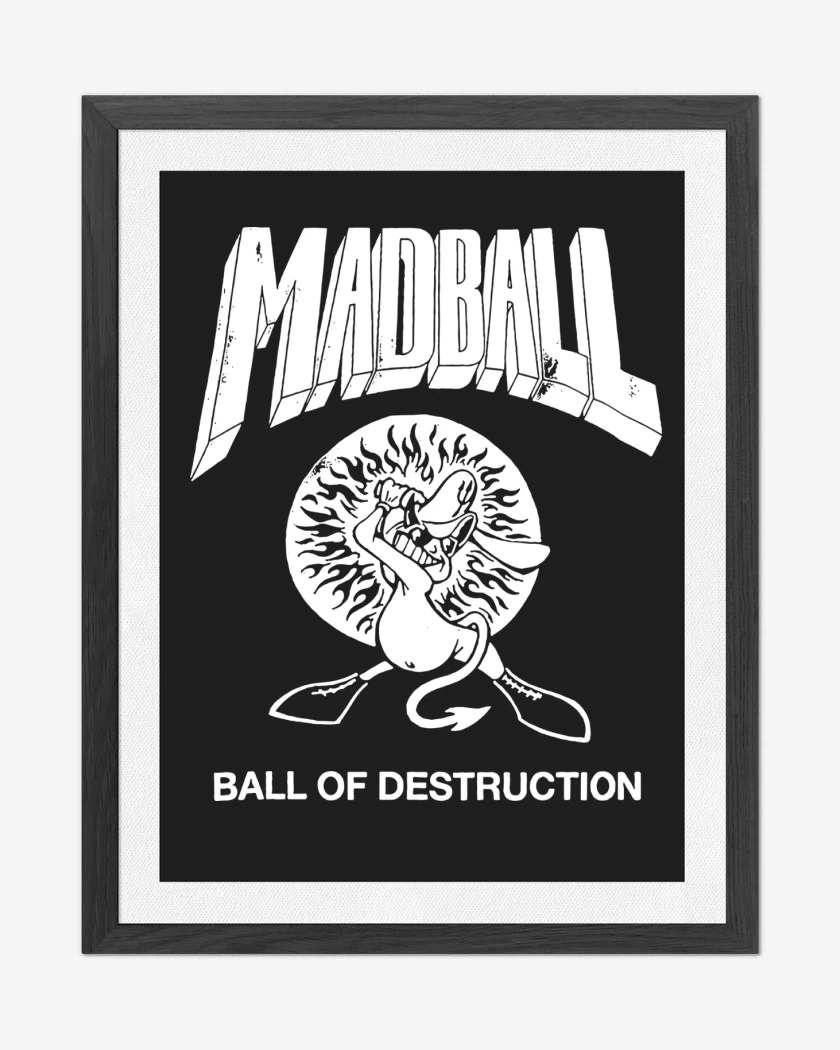 Cuadro decorativo Negro de MADBALL Ball
