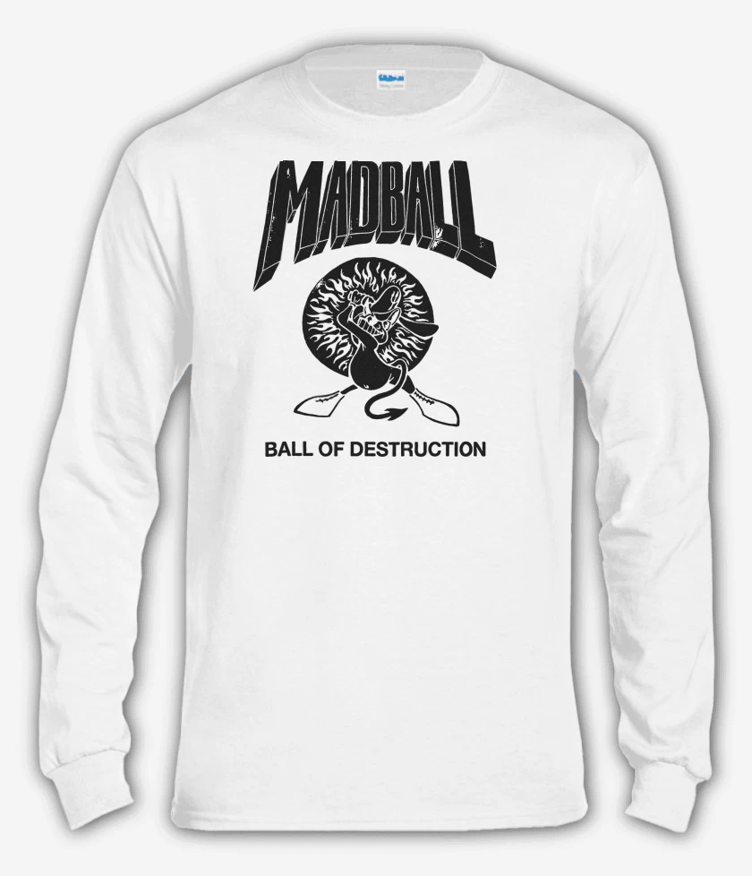 Polera manga larga Blanco de Ball of Destruction 