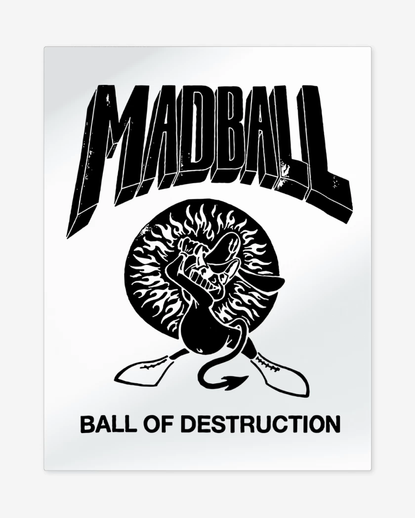 Print metalico Blanco de Ball of Destruction 