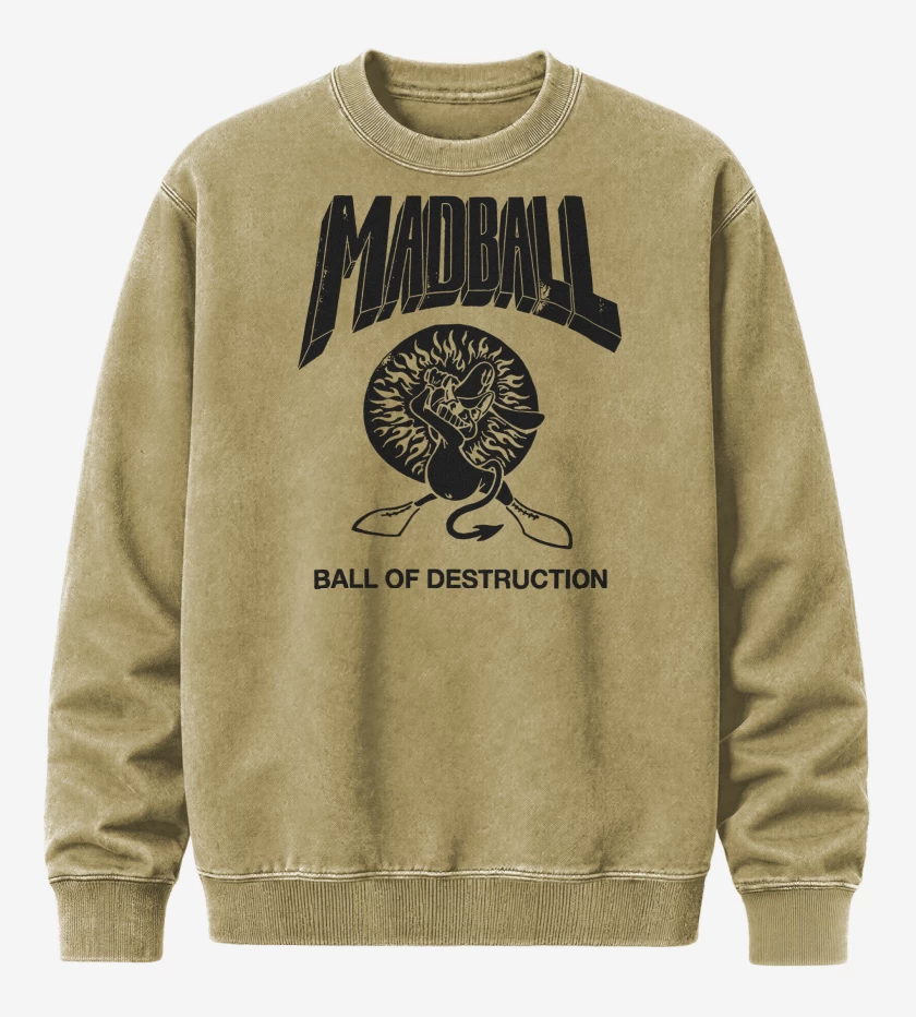 Poleron Polo Acid Wash Beige de Ball of Destruction 