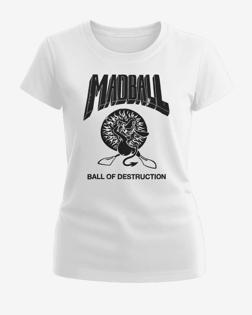 Polera de Mujer Blanco de Ball of Destruction 