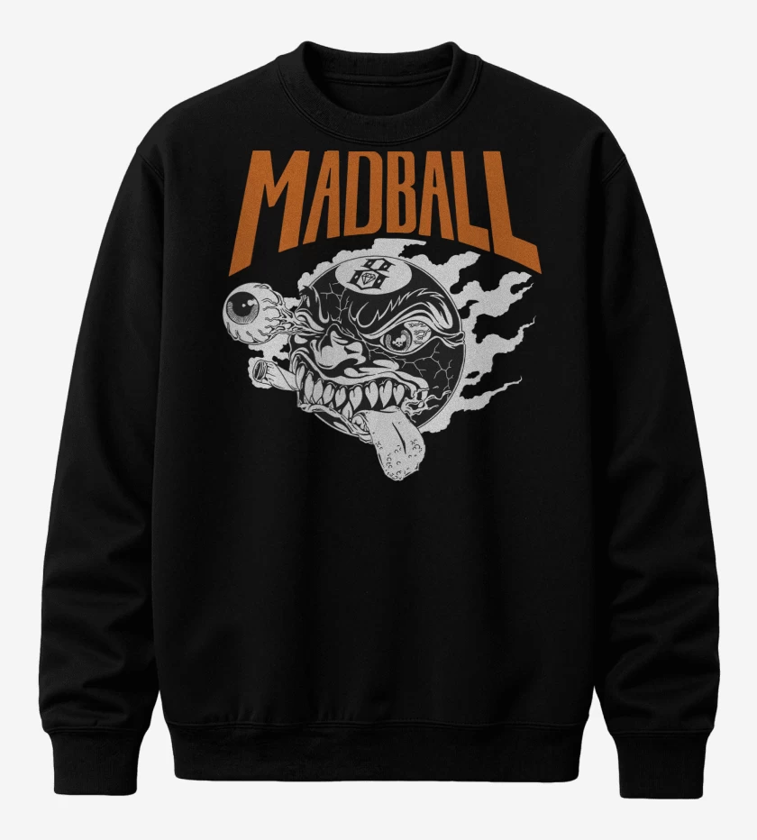 Poleron polo Negro de Madball Logo