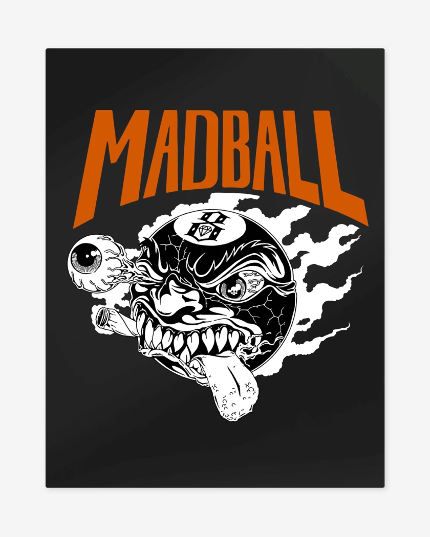 Print metalico Negro de Madball Logo