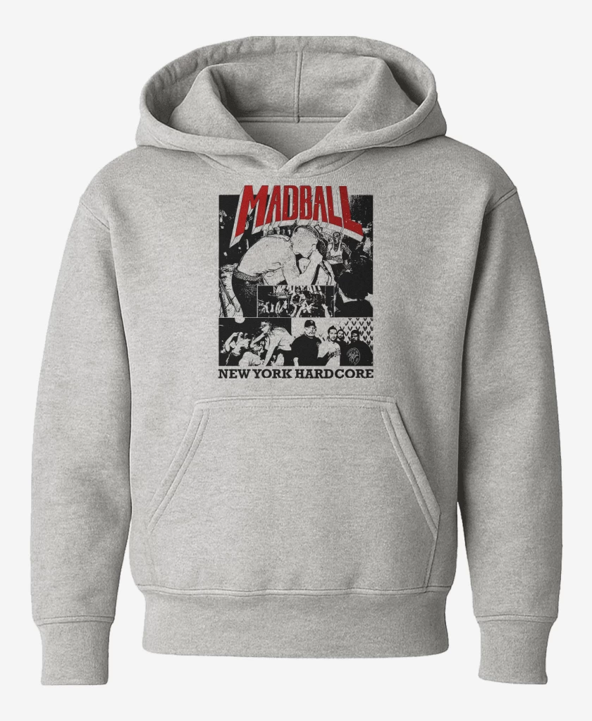 Poleron de niño Gris Melange de Madball NY Hardcore
