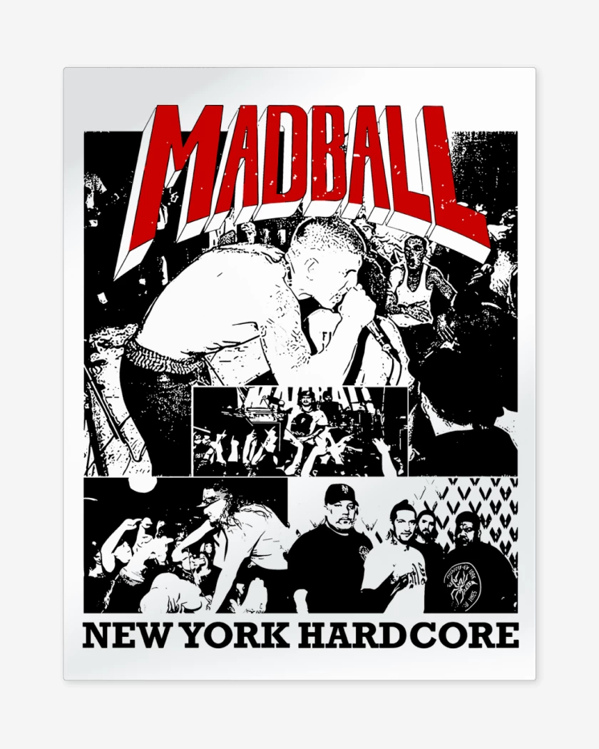 Print metalico Blanco de Madball NY Hardcore