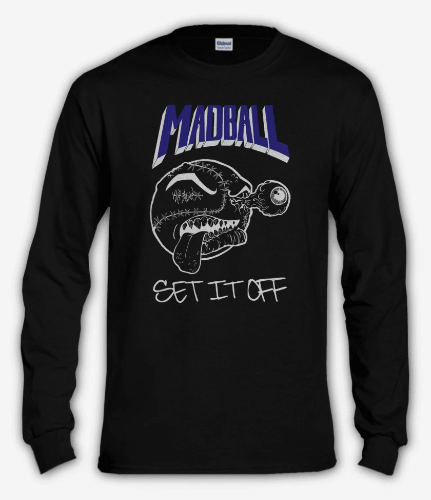 Polera manga larga Negro de Madball Set it