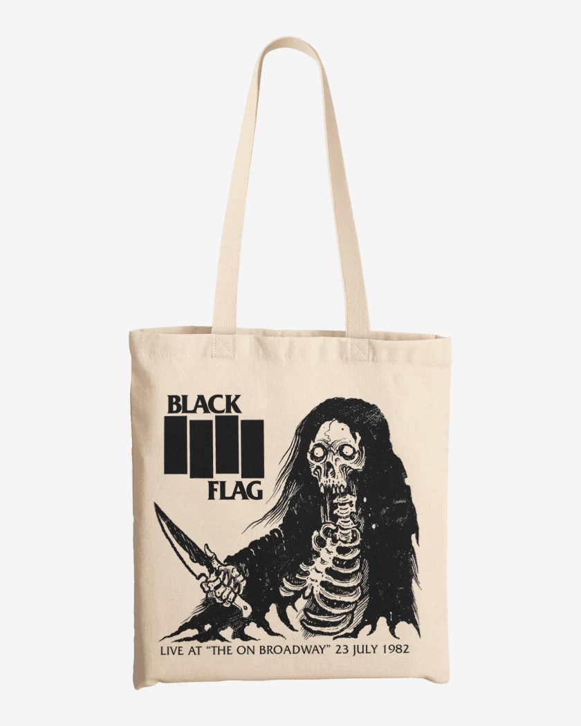Totebag Black Flag Live