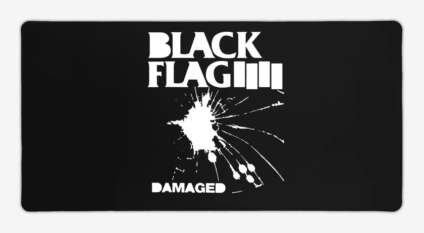 Mouse pad Gamer Black Flag Damaged