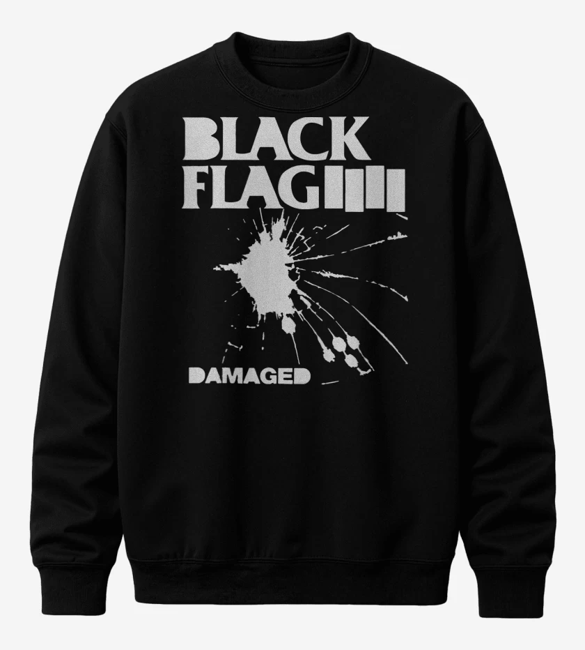 Poleron polo Black Flag Damaged