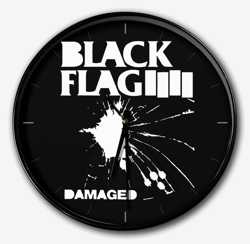 Reloj Negro de Black Flag Damaged
