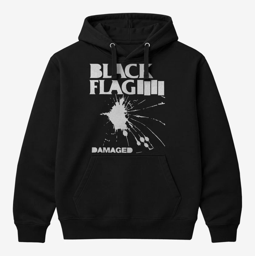 Polerón Canguro Negro de Black Flag Damaged