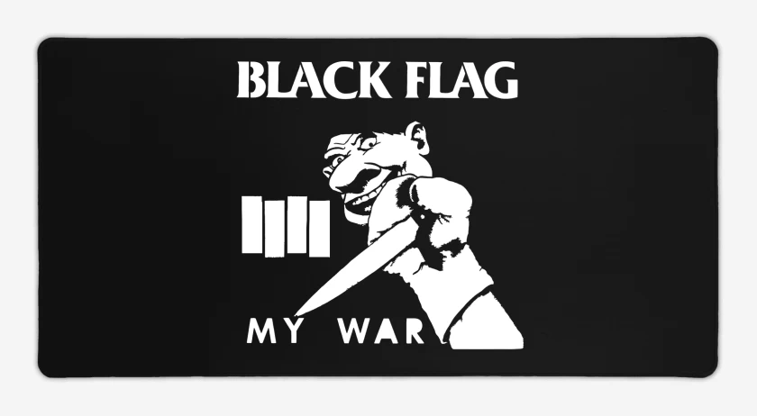 Mouse pad Gamer Negro de Black Flag War