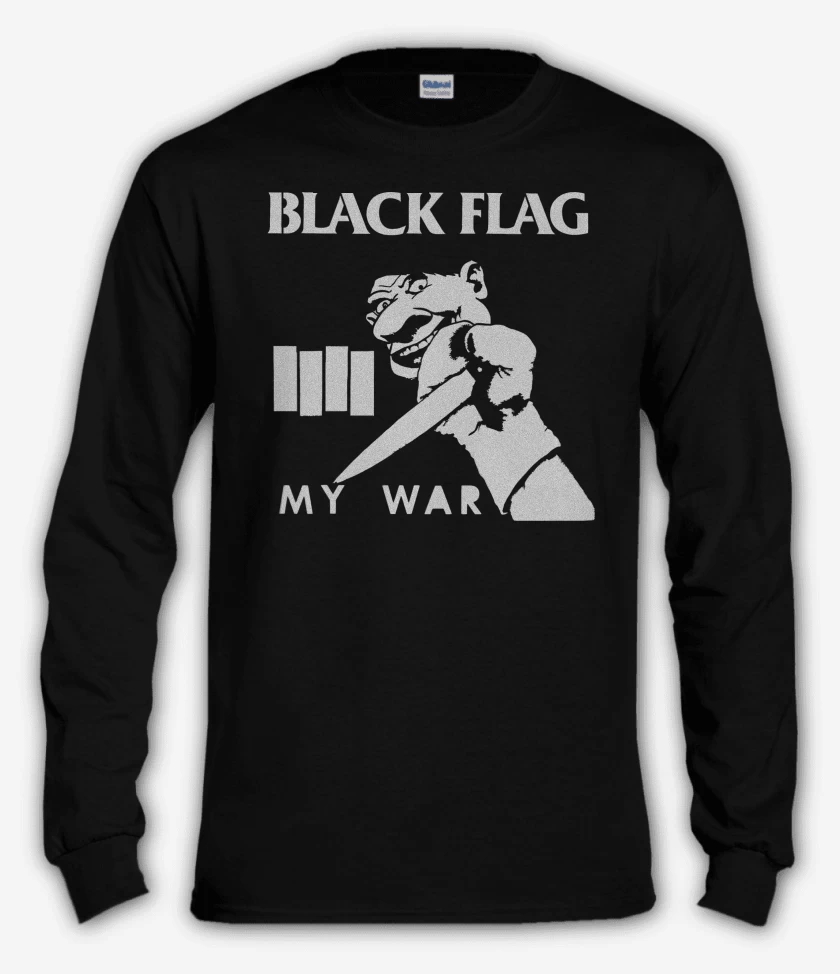 Polera manga larga Negro de Black Flag War
