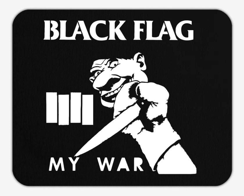 Mousepad Negro de Black Flag War