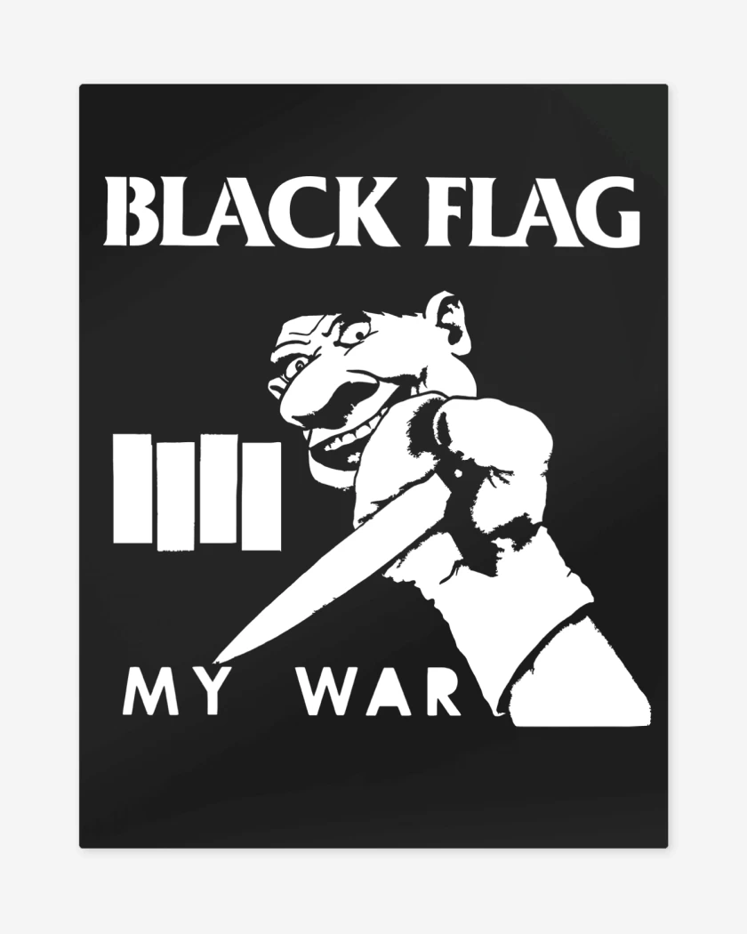 Print metalico Negro de Black Flag War