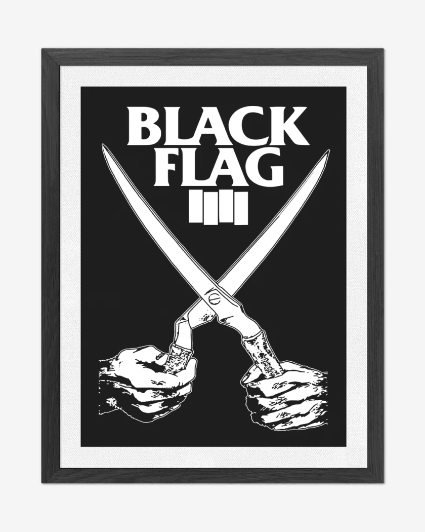 Cuadro decorativo Negro de Black Flag Everything went Black