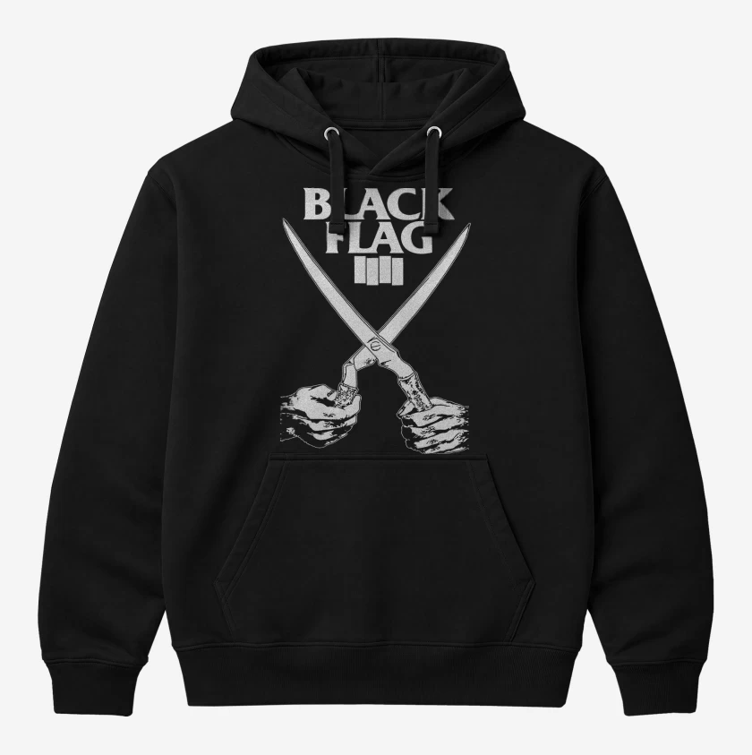 Polerón Canguro Negro de Black Flag Everything went Black
