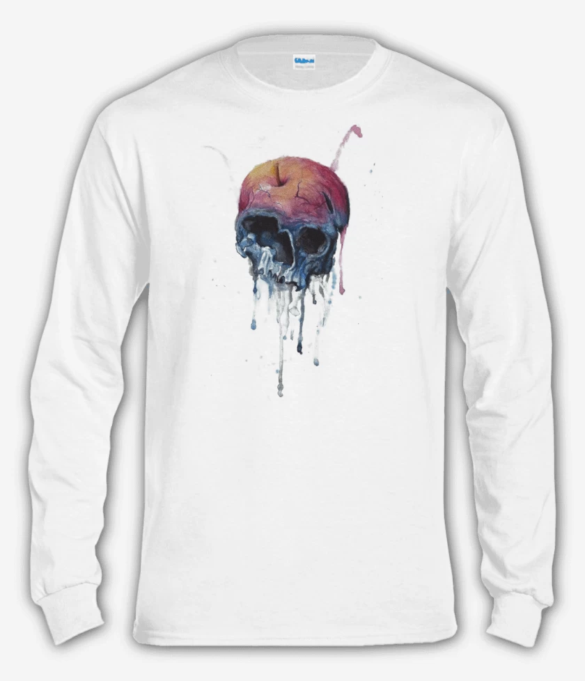 Polera manga larga Blanco de Water color full