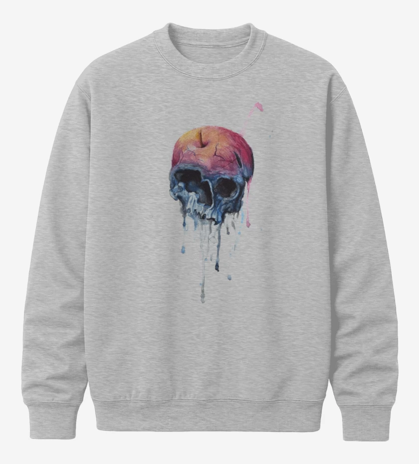 Poleron polo Gris Melange de Water color full