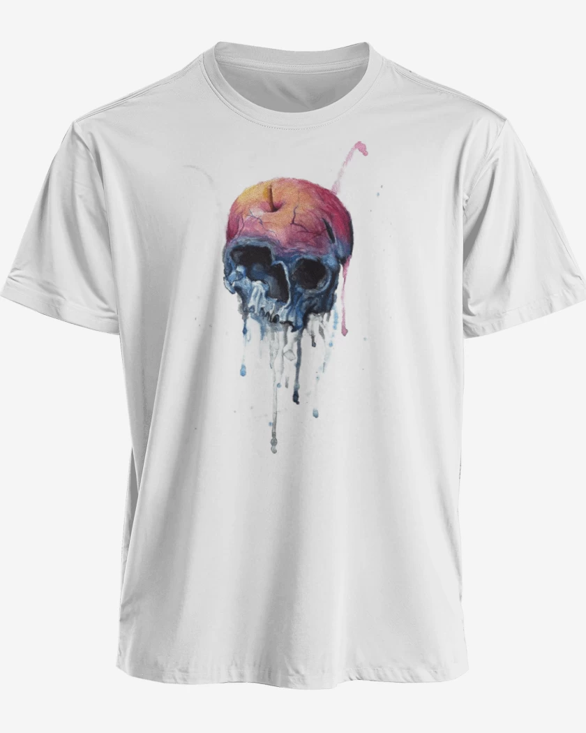 Polera premium Blanco de Water color full