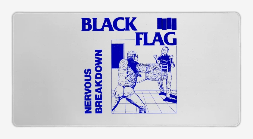 Mouse pad Gamer Black Flag Nervous Breakdown