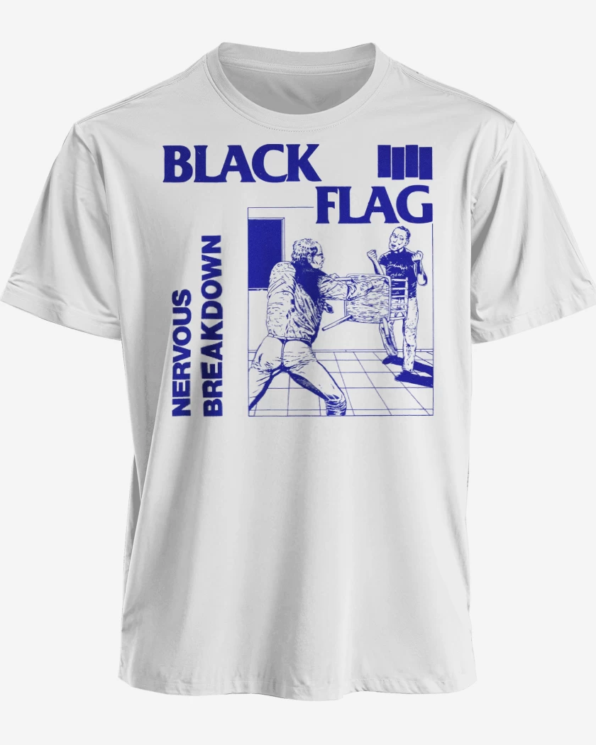Polera Black Flag Nervous Breakdown