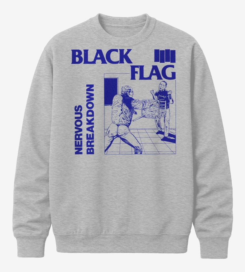 Poleron polo Black Flag Nervous Breakdown
