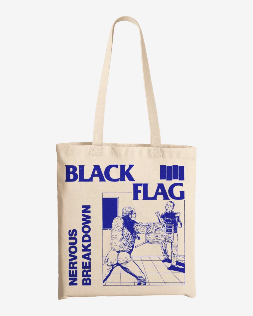 Totebag Black Flag Nervous Breakdown