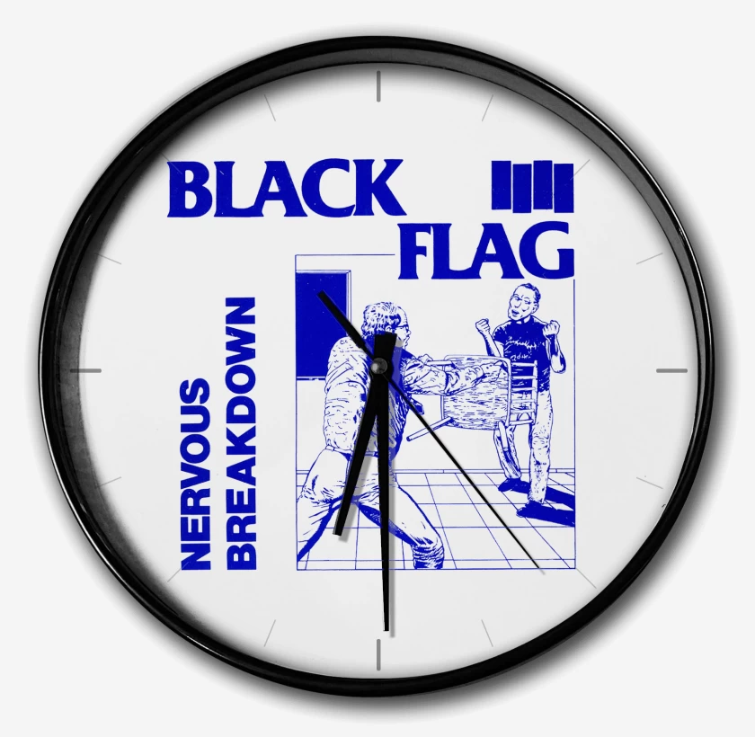 Reloj Blanco de Black Flag Nervous Breakdown