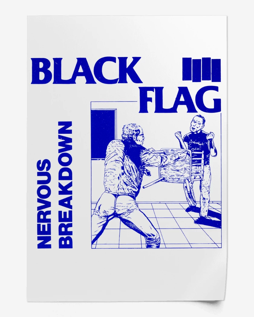 Print Black Flag Nervous Breakdown