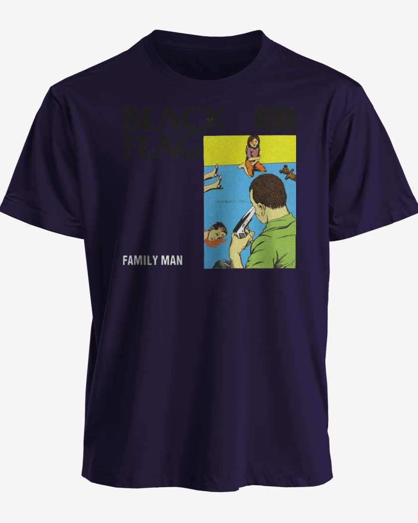 Polera Black Flag Family Man