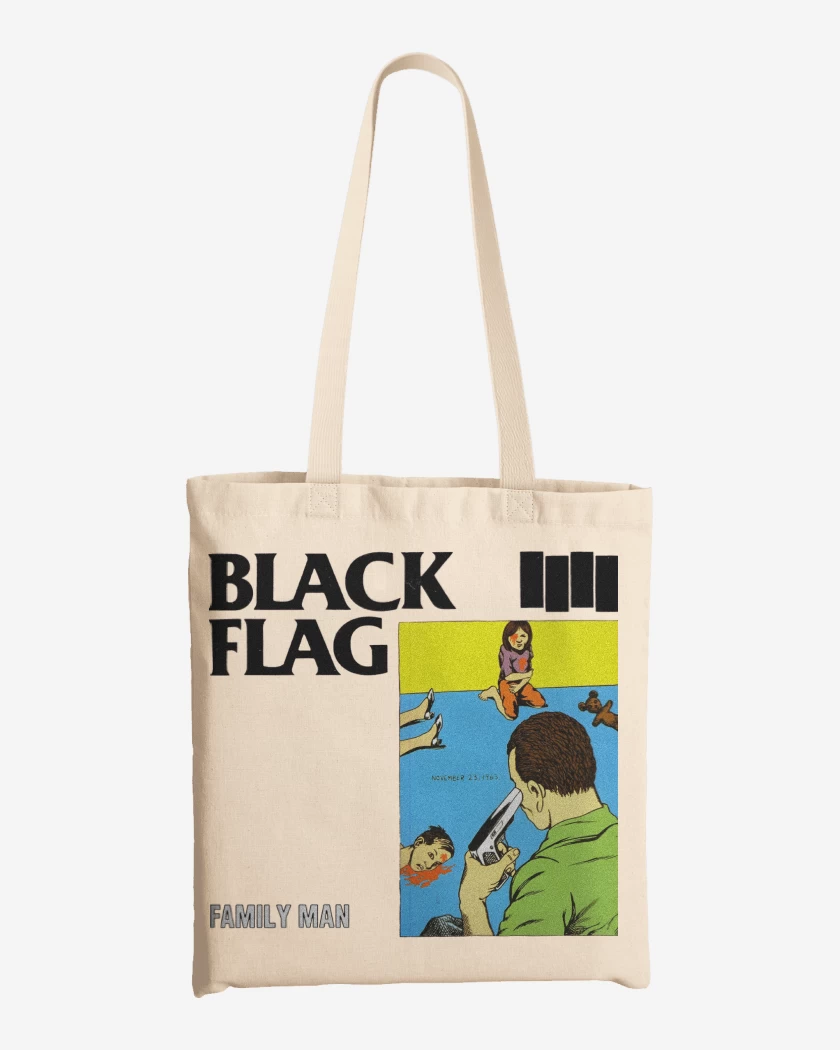 Totebag Black Flag Family Man