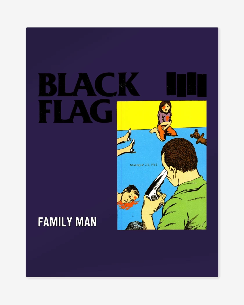 Print metalico Morado de Black Flag Family Man