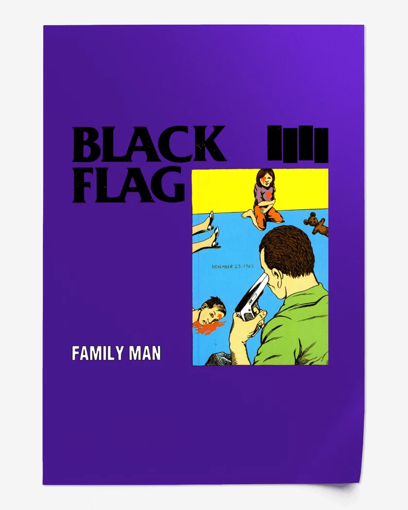 Print Black Flag Family Man