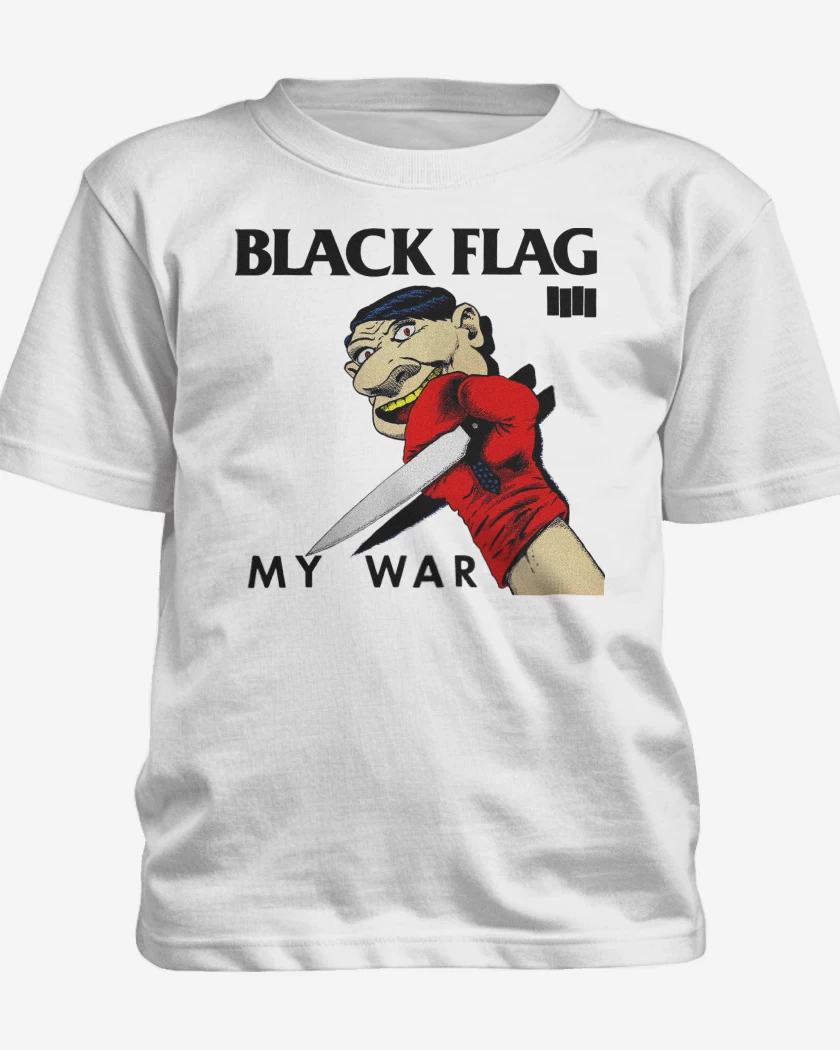 Polera de niño Blanco de Black Flag My War