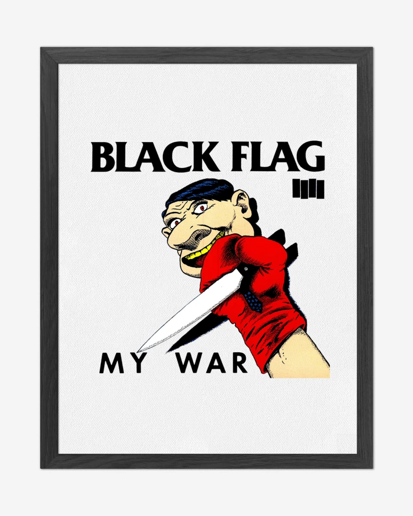 Cuadro decorativo Blanco de Black Flag My War