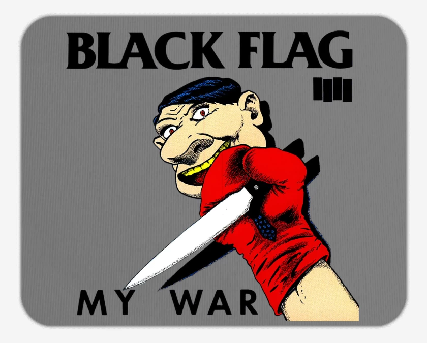 Mousepad Gris Melange de Black Flag My War