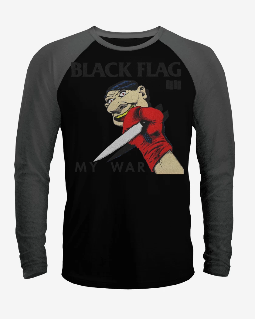 Polera Raglan Black Flag My War