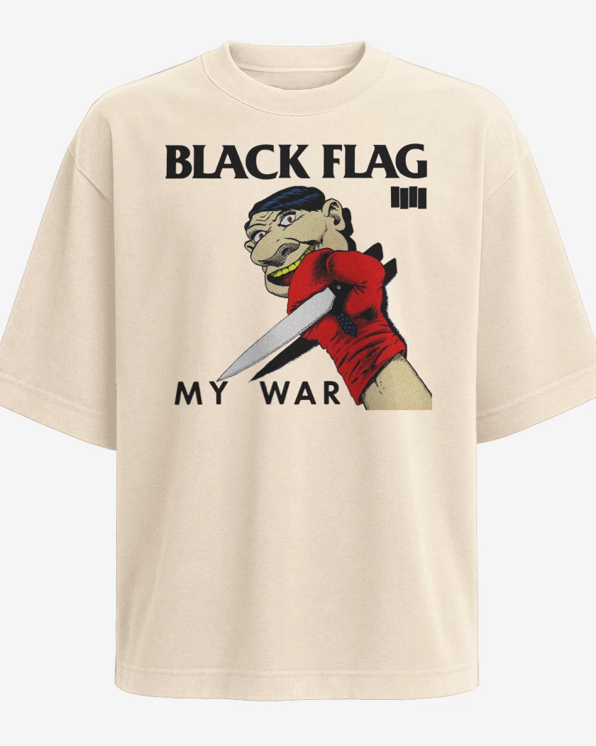 Polera Oversize Black Flag My War