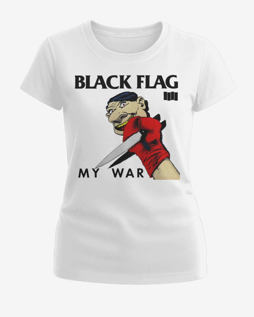 Polera de Mujer Blanco de Black Flag My War