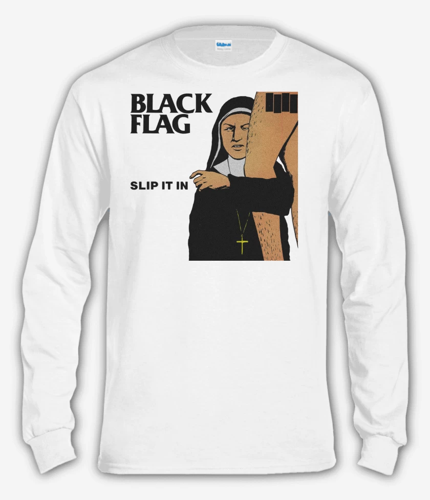 Polera manga larga Blanco de Black Flag Slip it in