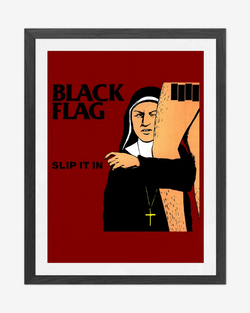 Cuadro decorativo Rojo de Black Flag Slip it in