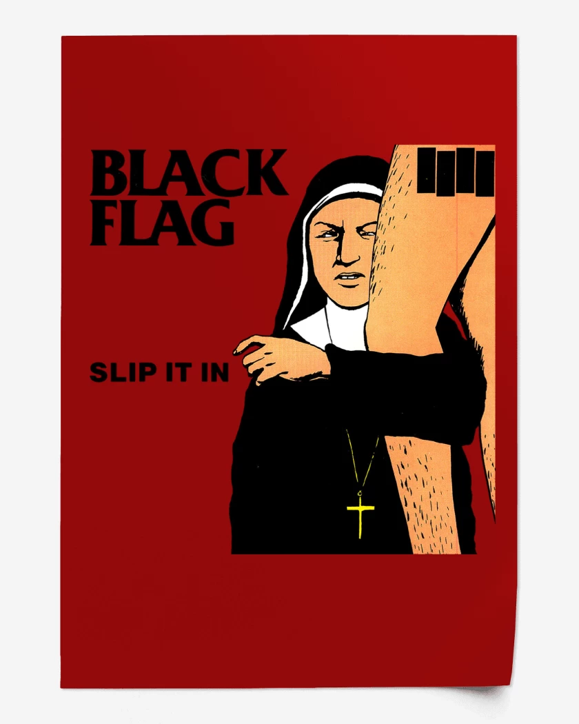 Print Black Flag Slip it in